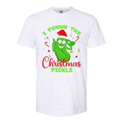 Funny I Found The Christmas Pickle Funny Xmas Party Gift Softstyle® CVC T-Shirt