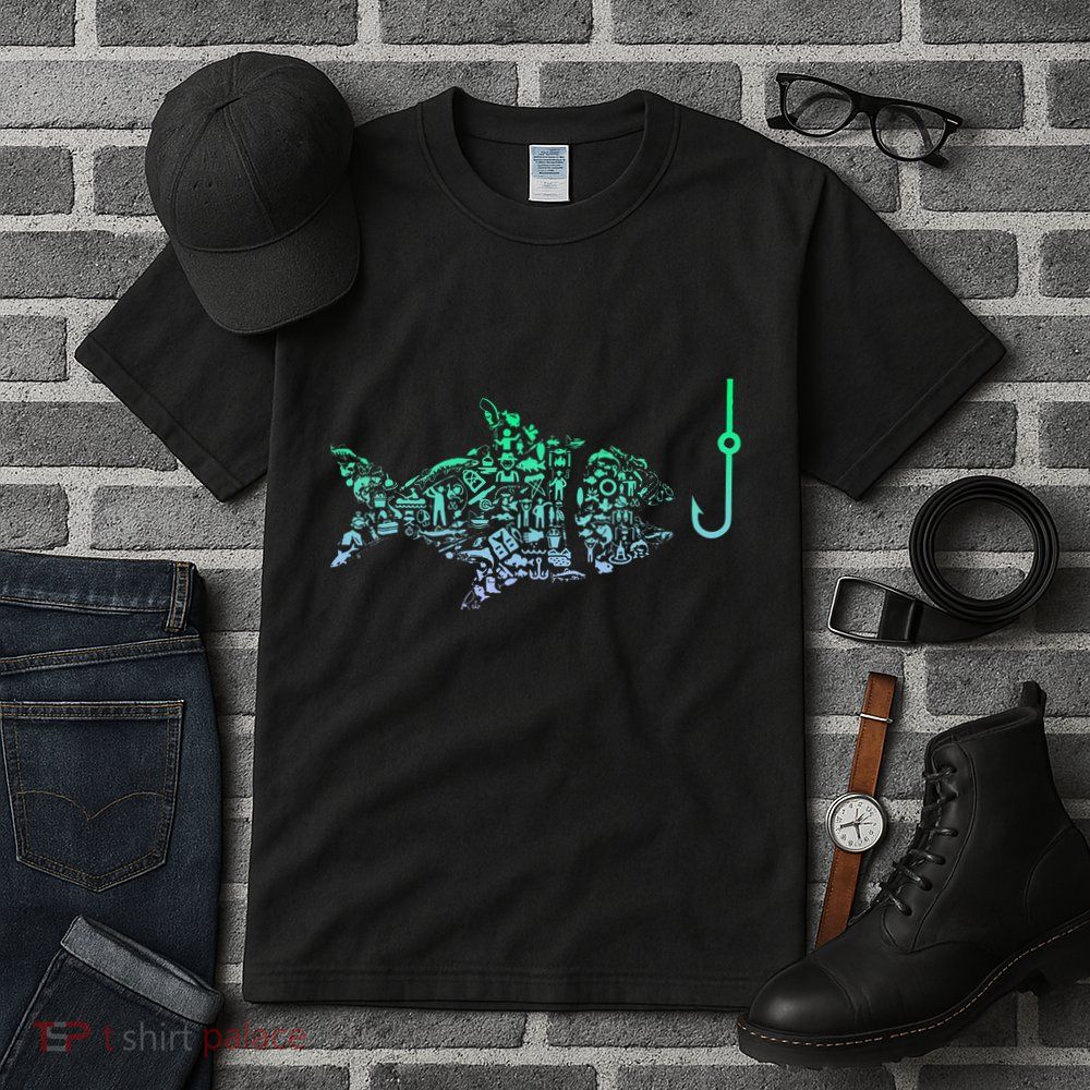 Fishing Icon For Fisherman Fish Hook Fishing Tall T-Shirt