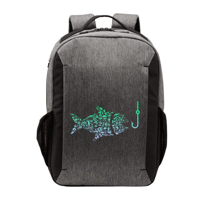 Fishing Icon For Fisherman Fish Hook Fishing Vector Backpack