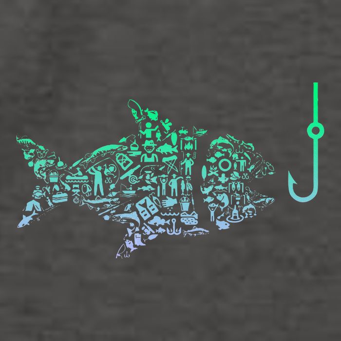 Fishing Icon For Fisherman Fish Hook Fishing Vector Backpack