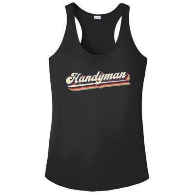 Funny I Fix Things & Handyman Ladies PosiCharge Competitor Racerback Tank