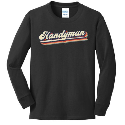 Funny I Fix Things & Handyman Kids Long Sleeve Shirt