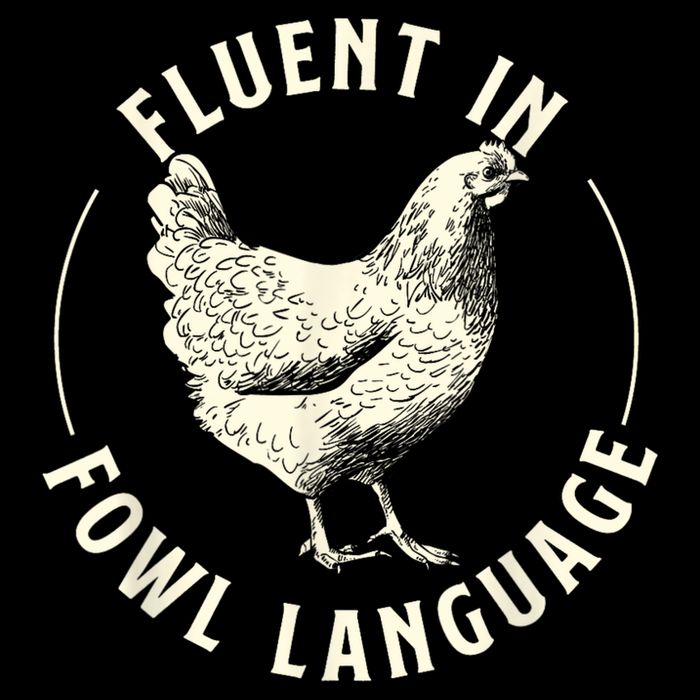 Fluent In Fowl Language Farm Animal Poultry Owner Bag