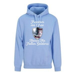 Freedom Isn't Free Honor The Fallen Soldiers Veterans Day Gift Unisex Surf Hoodie