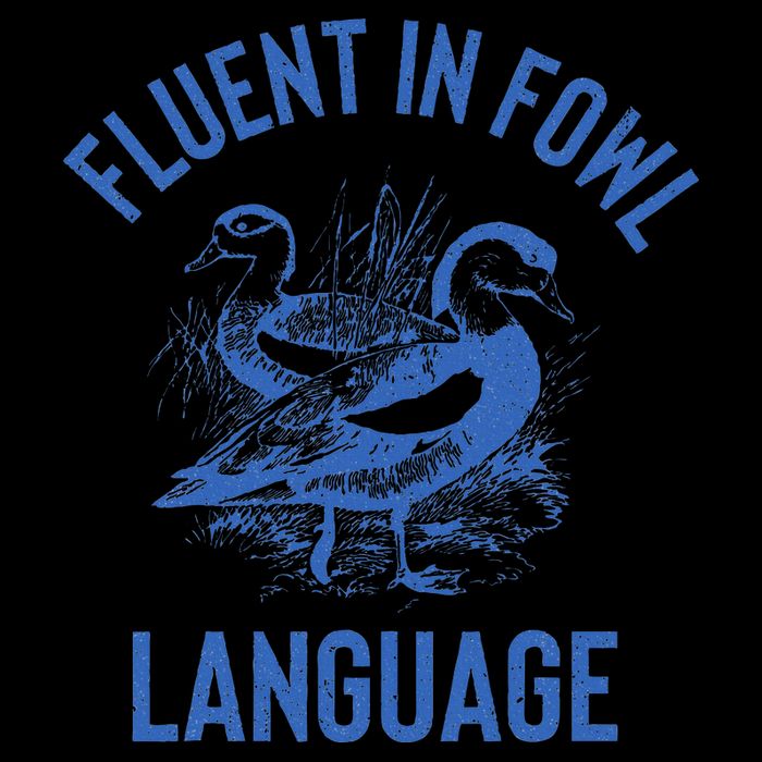 Fluent In Fowl Language Funny Swearing Cursing Ducks Joke 16oz Travel Tumbler