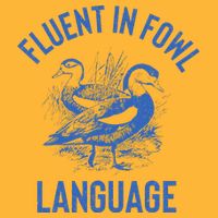 Fluent In Fowl Language Funny Swearing Cursing Ducks Joke Pom Pom 12in Knit Beanie