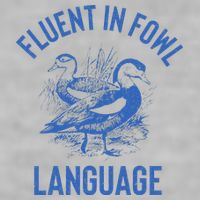 Fluent In Fowl Language Funny Swearing Cursing Ducks Joke Ladies PosiCharge Tri-Blend Wicking Tank