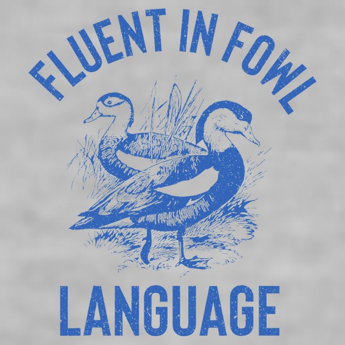 Fluent In Fowl Language Funny Swearing Cursing Ducks Joke Ladies PosiCharge Tri-Blend Wicking Tank