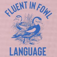 Fluent In Fowl Language Funny Swearing Cursing Ducks Joke 25L Jumbo Tote