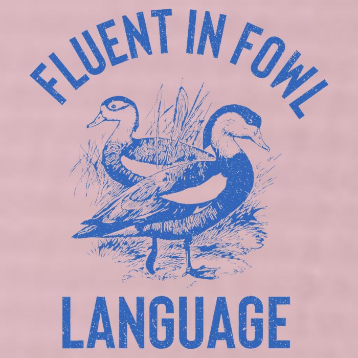 Fluent In Fowl Language Funny Swearing Cursing Ducks Joke 25L Jumbo Tote