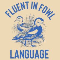 Fluent In Fowl Language Funny Swearing Cursing Ducks Joke Drawstring Bag