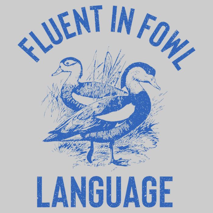 Fluent In Fowl Language Funny Swearing Cursing Ducks Joke Tie-Dye T-Shirt