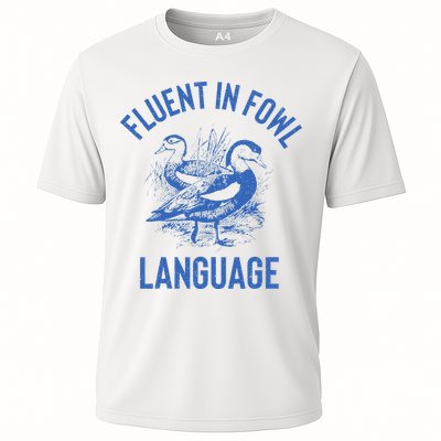 Fluent In Fowl Language Funny Swearing Cursing Ducks Joke Performance Shirt