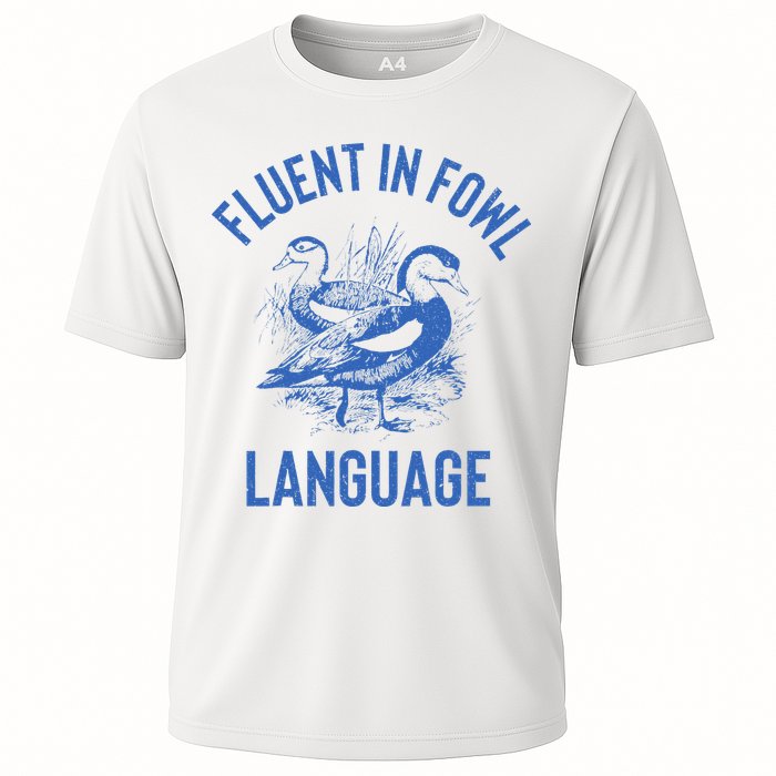 Fluent In Fowl Language Funny Swearing Cursing Ducks Joke Performance Shirt