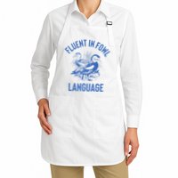 Fluent In Fowl Language Funny Swearing Cursing Ducks Joke Apron