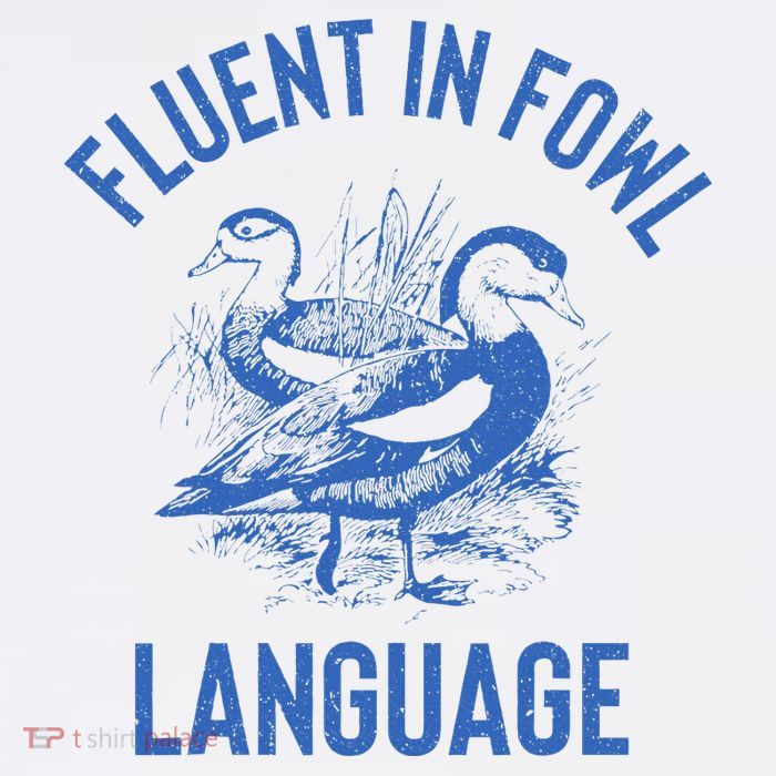 Fluent In Fowl Language Funny Swearing Cursing Ducks Joke Adult Drive Performance Visor