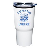 Fluent In Fowl Language Funny Swearing Cursing Ducks Joke Tumbler