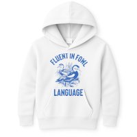 Fluent In Fowl Language Funny Swearing Cursing Ducks Joke Kids Hoodie