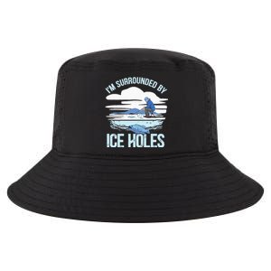 Funny Ice Fishing Gift For  Snow Holes Fisher Cool Comfort Performance Bucket Hat