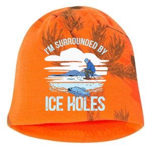 Funny Ice Fishing Gift For  Snow Holes Fisher Kati - Camo Knit Beanie