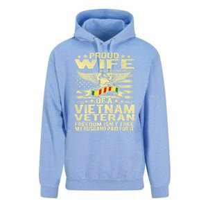 Freedom Isn't Free Proud Wife Of A Vietnam Veteran Ribbon Unisex Surf Hoodie