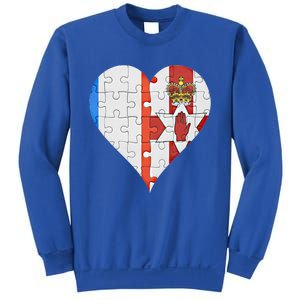 French Irish Flag Heart Gift Sweatshirt