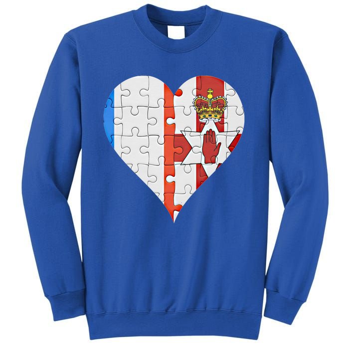 French Irish Flag Heart Gift Sweatshirt