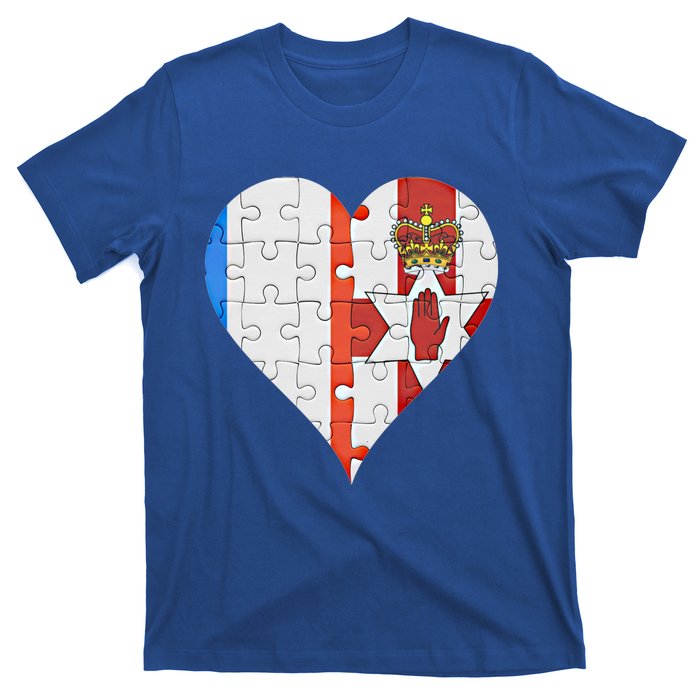 French Irish Flag Heart Gift T-Shirt