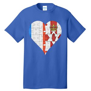 French Irish Flag Heart Gift Tall T-Shirt