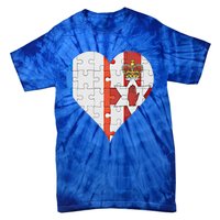 French Irish Flag Heart Gift Tie-Dye T-Shirt