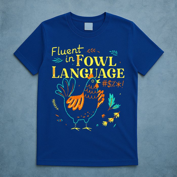 Fluent In Fowl Language Chicken T-Shirt