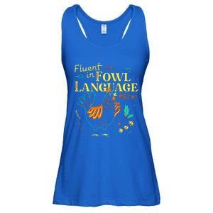 Fluent In Fowl Language Chicken Ladies Essential Flowy Tank