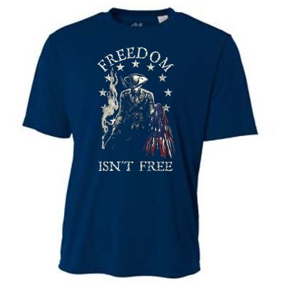 Freedom Isnt Free American Flag Cooling Performance Crew T-Shirt