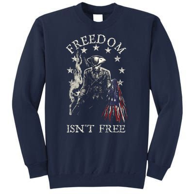 Freedom Isnt Free American Flag Tall Sweatshirt