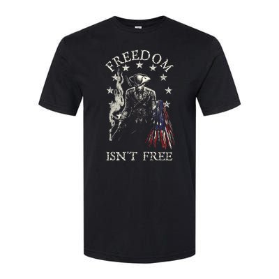 Freedom Isnt Free American Flag Softstyle® CVC T-Shirt