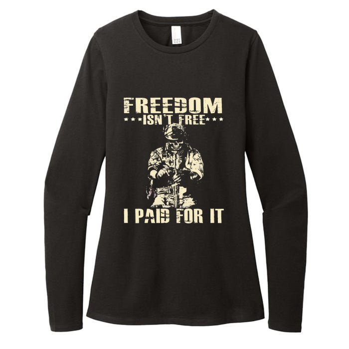 Freedom Isnt Free I Paid For It Memorial Day Womens CVC Long Sleeve Shirt