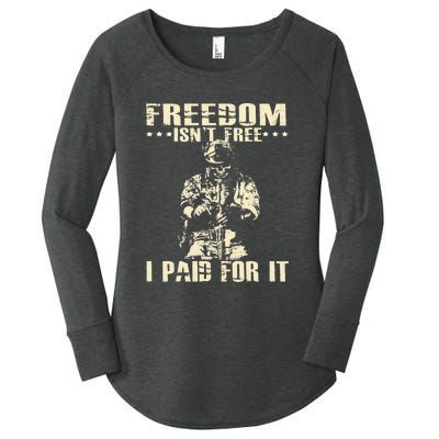 Freedom Isnt Free I Paid For It Memorial Day Women's Perfect Tri Tunic Long Sleeve Shirt