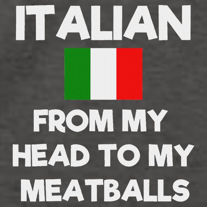 Funny Italian From My Head To My Meatballs Humor Joke Vector Backpack