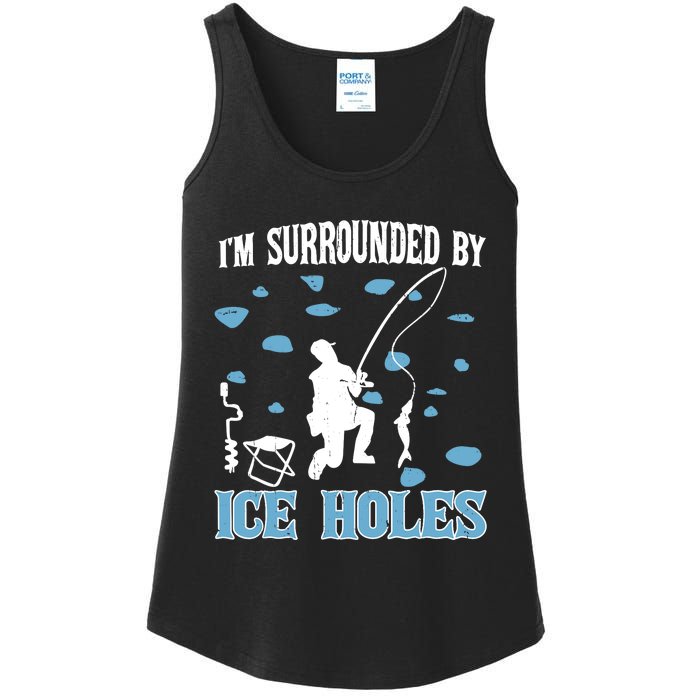 Funny Ice Fishing Sayings For Fishing Grandpa Dad Ladies Essential Tank