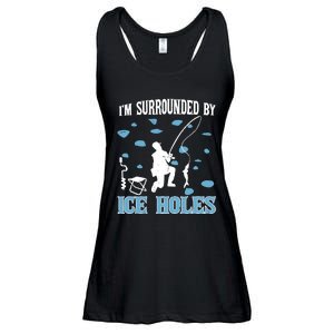 Funny Ice Fishing Sayings For Fishing Grandpa Dad Ladies Essential Flowy Tank