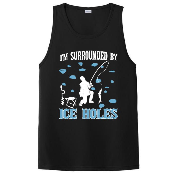 Funny Ice Fishing Sayings For Fishing Grandpa Dad PosiCharge Competitor Tank