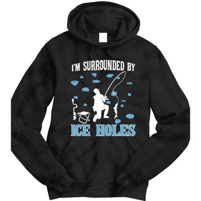 Funny Ice Fishing Sayings For Fishing Grandpa Dad Tie Dye Hoodie