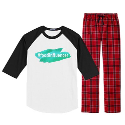 Food Influencer For Novelty Gifts Raglan Sleeve Pajama Set