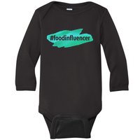 Food Influencer For Novelty Gifts Baby Long Sleeve Bodysuit