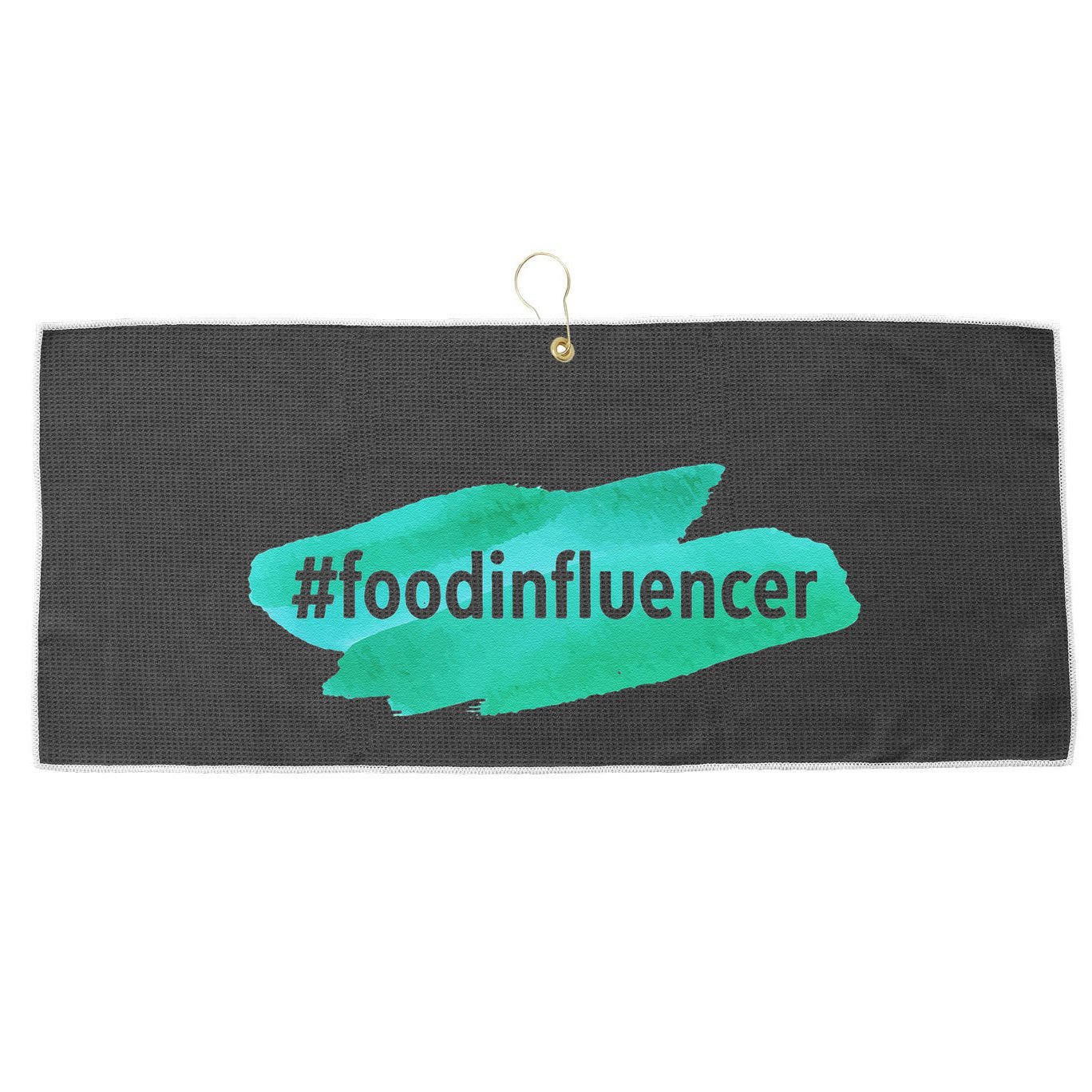 Food Influencer For Novelty Gifts Large Microfiber Waffle Golf Towel