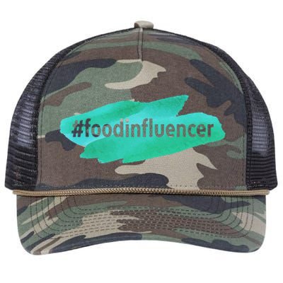 Food Influencer For Novelty Gifts Retro Rope Trucker Hat Cap