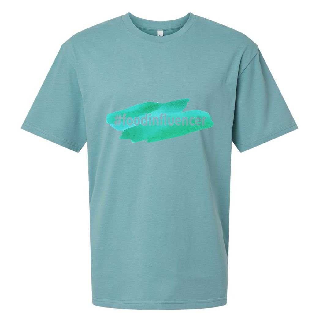 Food Influencer For Novelty Gifts Sueded Cloud Jersey T-Shirt