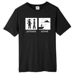 Funny Ice Fishing Tip Up Gift Cool Fishermen Fishing Flag Tall Fusion ChromaSoft Performance T-Shirt