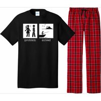 Funny Ice Fishing Tip Up Gift Cool Fishermen Fishing Flag Pajama Set