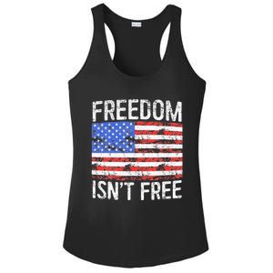 Freedom IsnT Free Ladies PosiCharge Competitor Racerback Tank